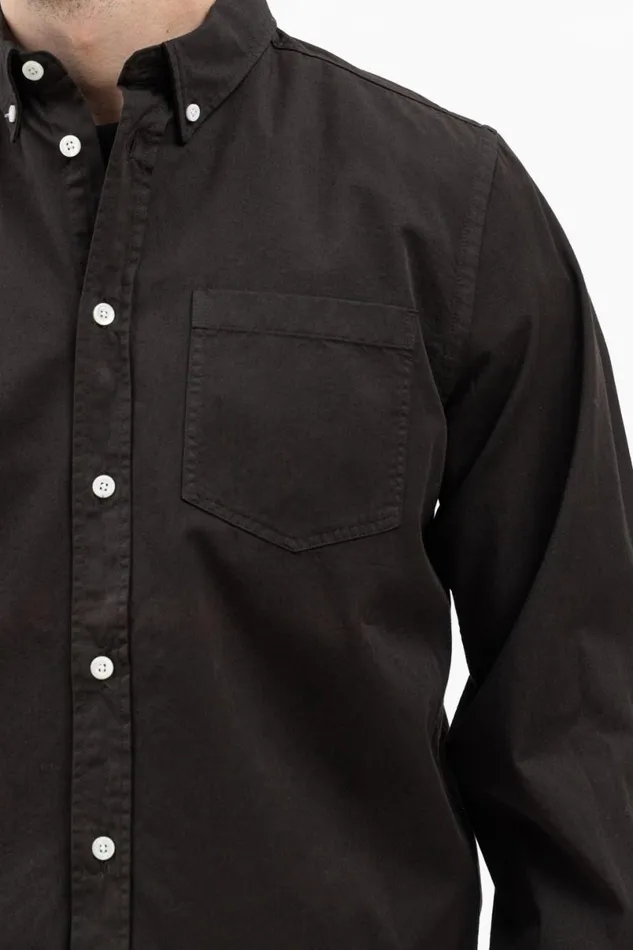 Men Norse Projects Shirting Anton Light Twill Shirt Espresso