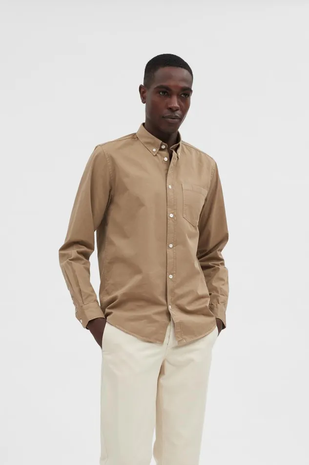 Men Norse Projects Shirting Anton Light Twill Shirt Utility Khaki
