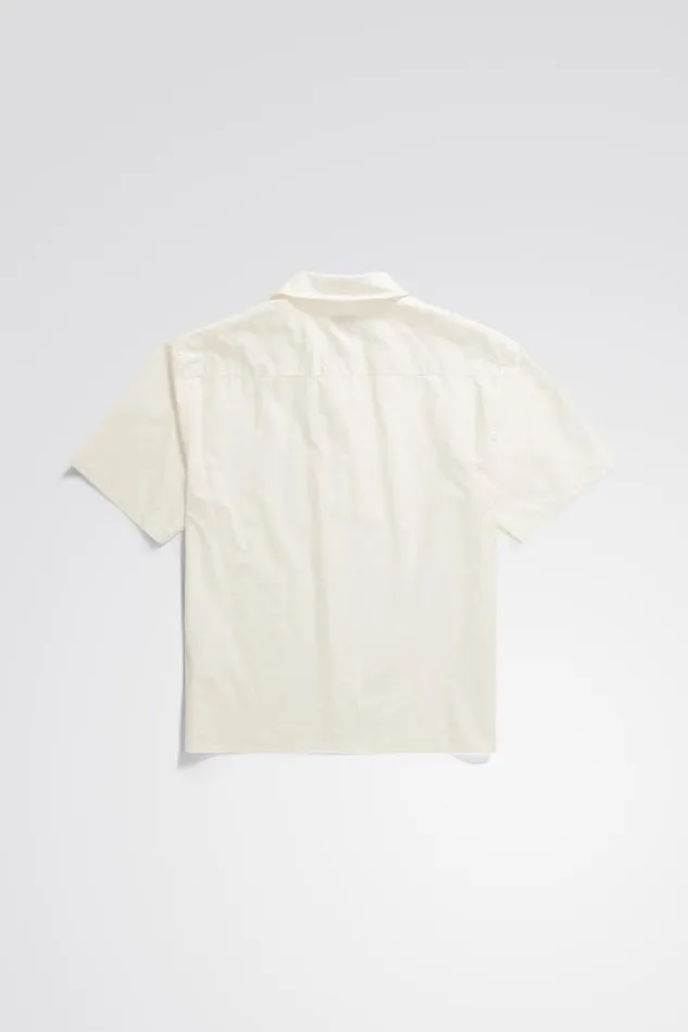 Men Norse Projects Shirting Carsten Cotton Tencel Shirt Enamel White