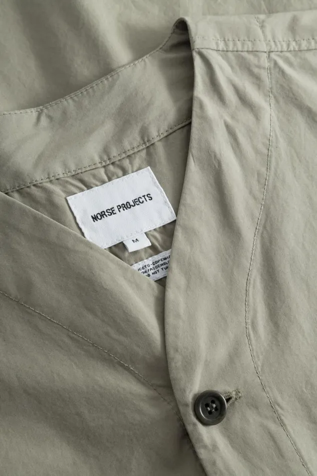 Men Norse Projects Shirting Erwin Typewriter SS Shirt Clay