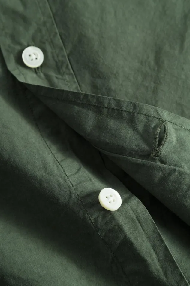 Men Norse Projects Shirting Osvald Tencel Spruce Green