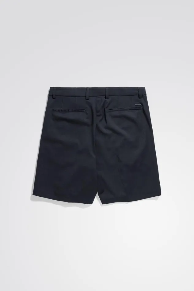 Men Norse Projects Shorts Benn Relaxed Light Wool Pleated Short Dark Navy