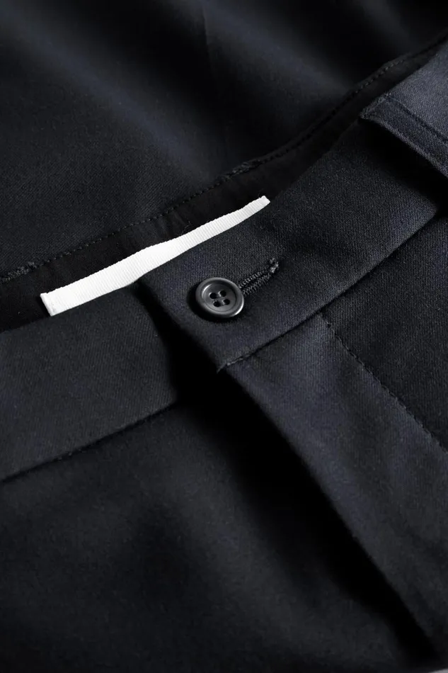 Men Norse Projects Shorts Benn Relaxed Light Wool Pleated Short Dark Navy