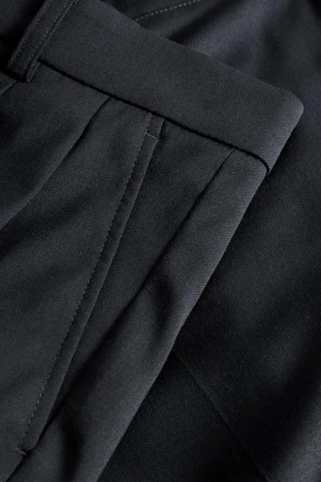 Men Norse Projects Shorts Benn Relaxed Light Wool Pleated Short Dark Navy