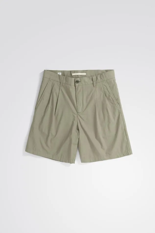 Men Norse Projects Shorts Benn Relaxed Typewriter Pleated Short Clay