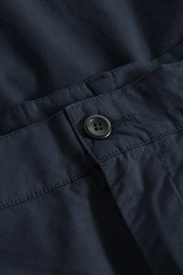 Men Norse Projects Shorts Benn Relaxed Typewriter Pleated Short Dark Navy