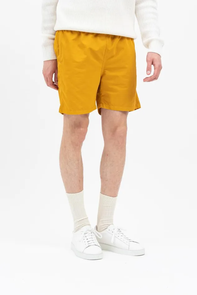 Men Norse Projects Shorts Hauge Swimmers Chrome Yellow