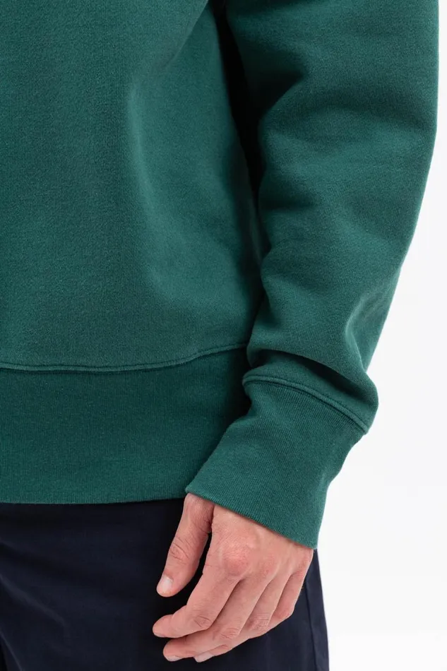 Men Norse Projects Sweatshirts Arne Chain Stitch Logo Dartmouth Green