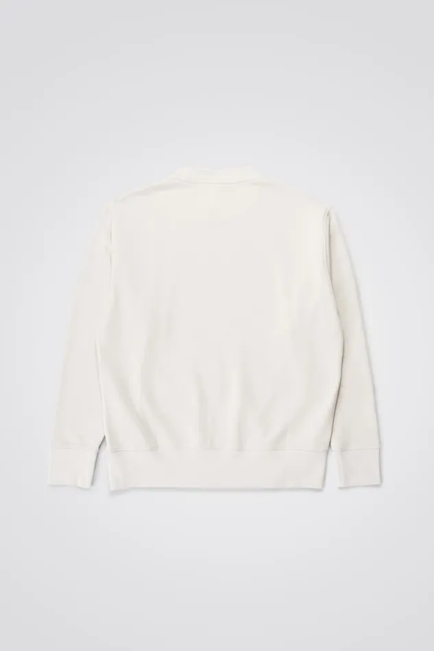 Men Norse Projects Sweatshirts Arne Paint N Logo Sweatshirt Marble White
