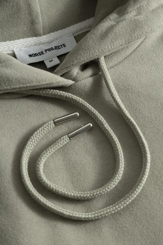 Men Norse Projects Sweatshirts Arne Relaxed Organic Brushed Fleece Large N Hoodie Clay