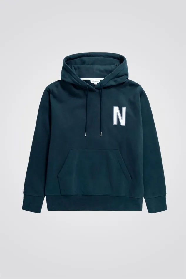 Men Norse Projects Sweatshirts Arne Relaxed Organic Brushed Fleece Large N Hoodie Dark Navy Men Norse Projects Sweatshirts Arne Relaxed Organic Brushed Fleece Large N Hoodie Dark Navy