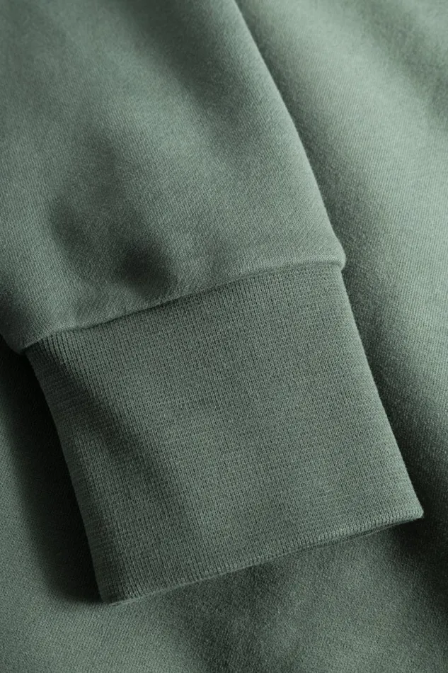 Men Norse Projects Sweatshirts Arne Relaxed Organic Brushed Fleece Large N Hoodie Spruce Green