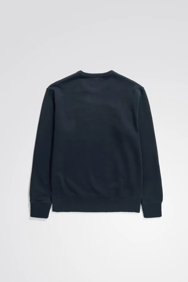 Men Norse Projects Sweatshirts Arne Relaxed Organic Chain Stitch Logo Sweatshirt Dark Navy