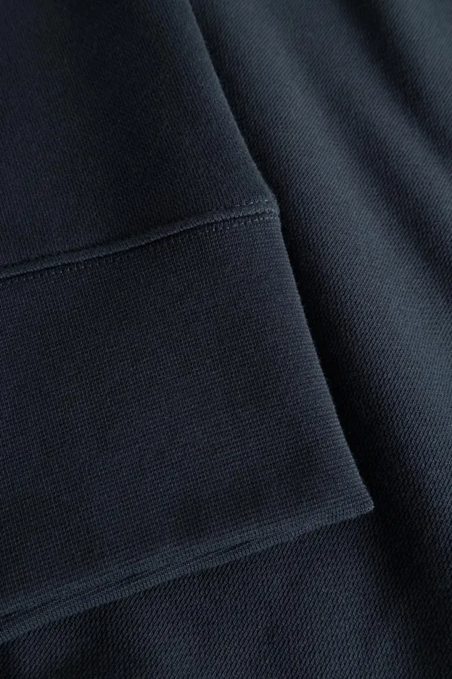Men Norse Projects Sweatshirts Arne Relaxed Organic Chain Stitch Logo Sweatshirt Dark Navy