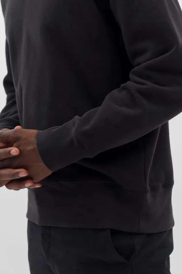 Men Norse Projects Sweatshirts Organic Brushed Cotton Sweatshirt Black