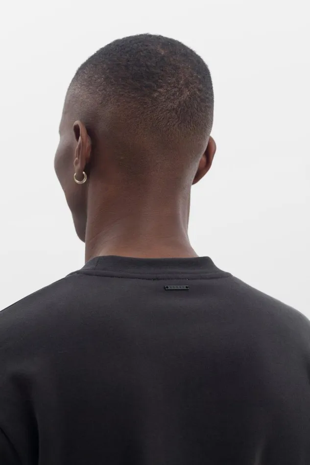 Men Norse Projects Sweatshirts Organic Brushed Cotton Sweatshirt Black