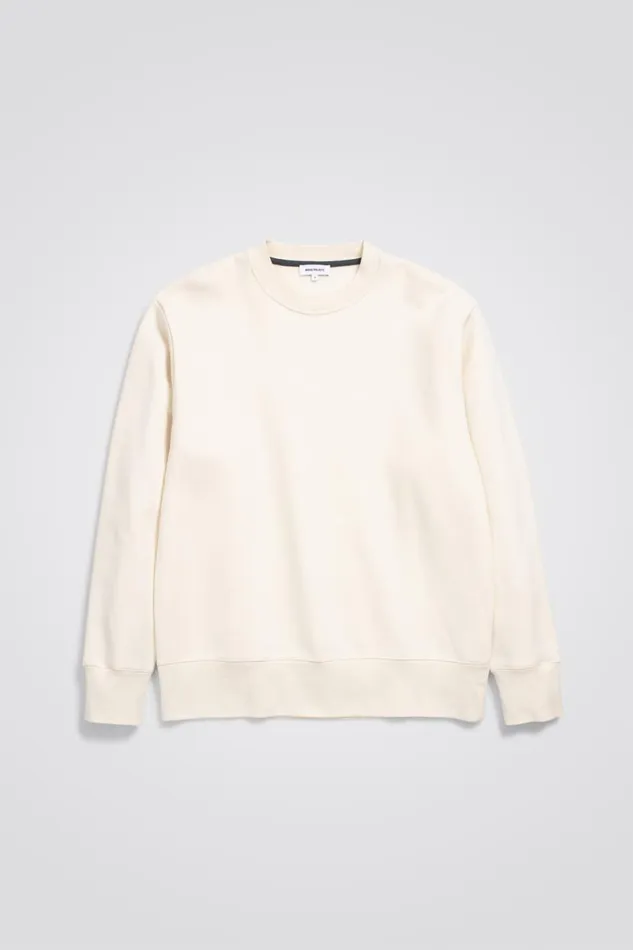 Men Norse Projects Sweatshirts Organic Brushed Cotton Sweatshirt Ecru