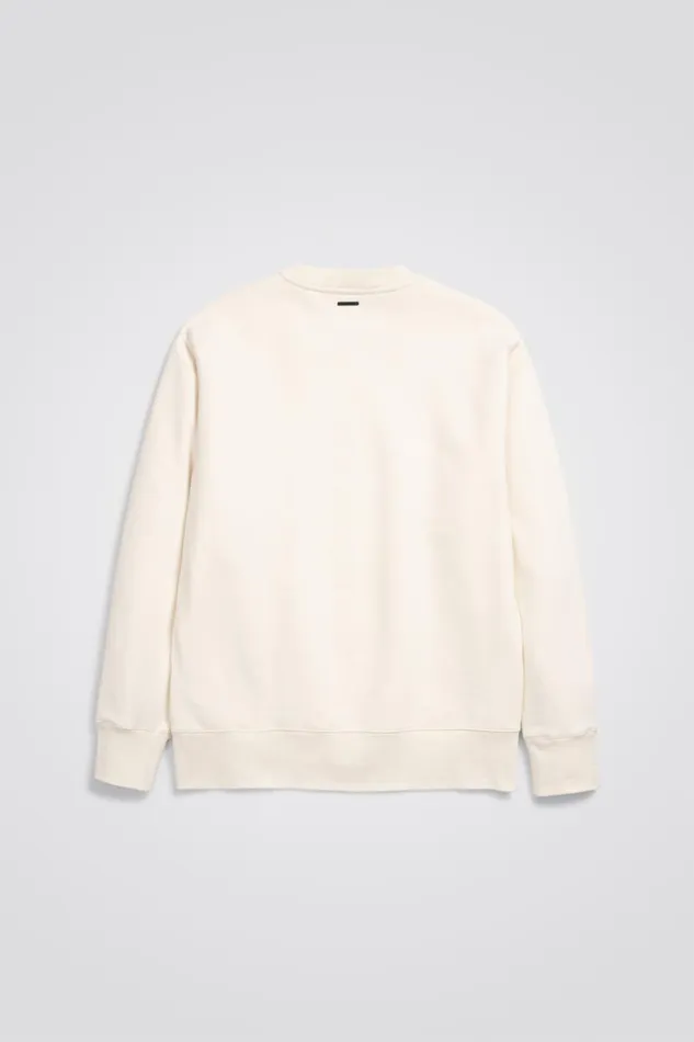 Men Norse Projects Sweatshirts Organic Brushed Cotton Sweatshirt Ecru