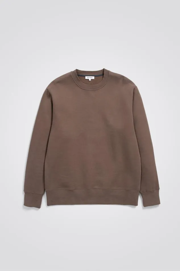 Men Norse Projects Sweatshirts Organic Brushed Cotton Sweatshirt Taupe