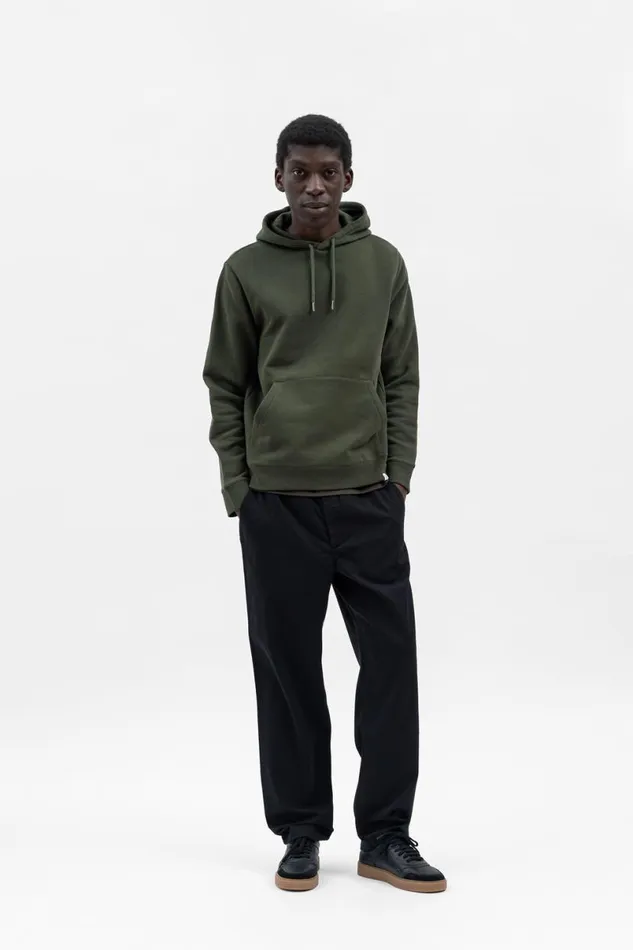Men Norse Projects Sweatshirts Vagn Classic Hoodie Army Green