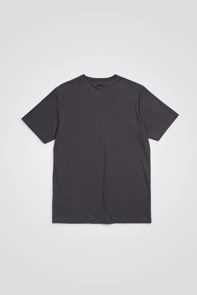 Men Norse Projects TShirts Cotton Crpe Tshirt Battleship Grey