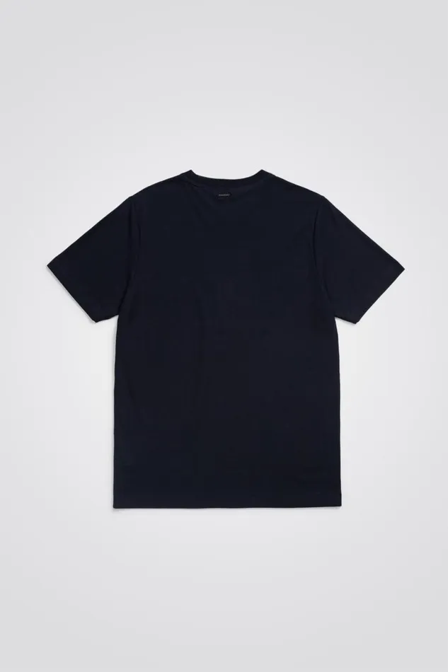 Men Norse Projects TShirts Cotton Crpe Tshirt Dark Navy