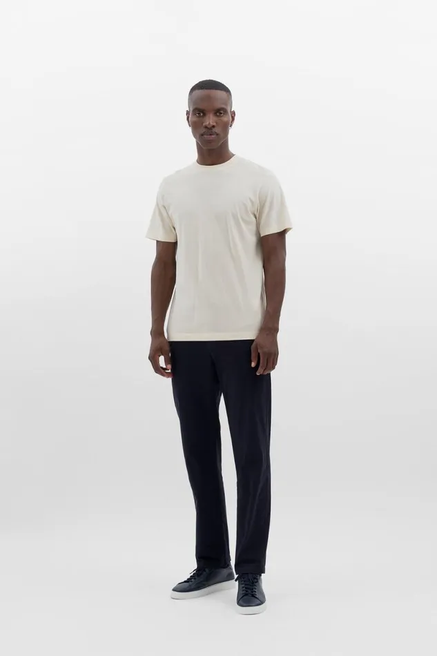 Men Norse Projects TShirts Cotton Crpe Tshirt Ecru