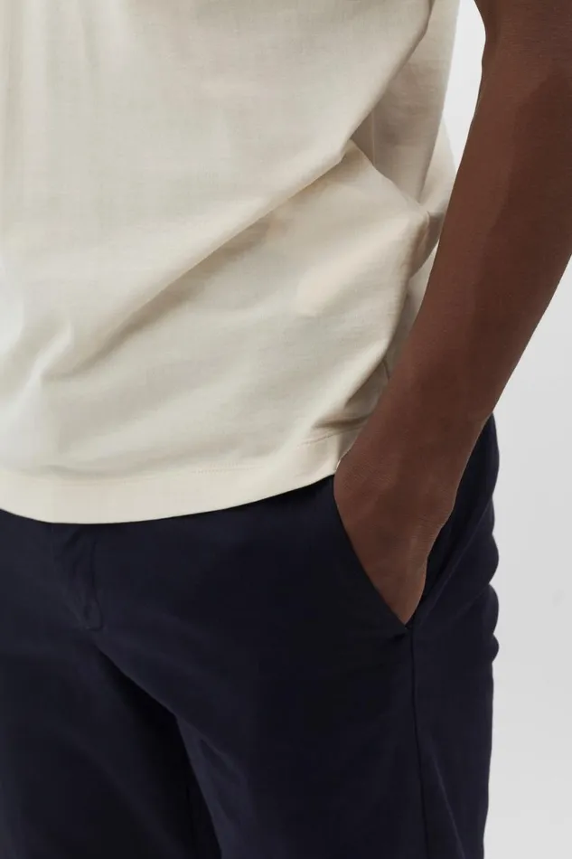 Men Norse Projects TShirts Cotton Crpe Tshirt Ecru