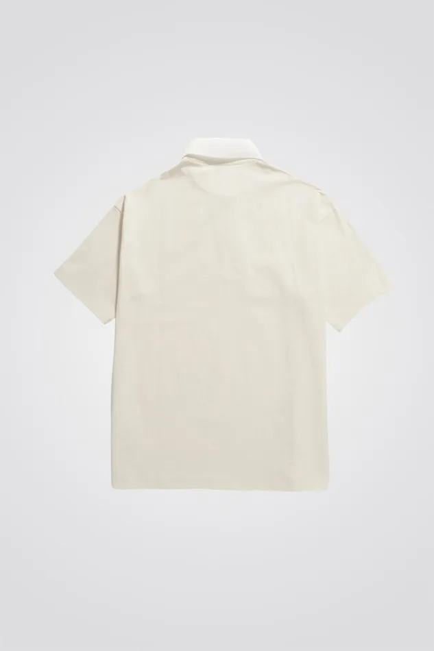 Men Norse Projects TShirts Espen Loose Printed SS Polo Ecru