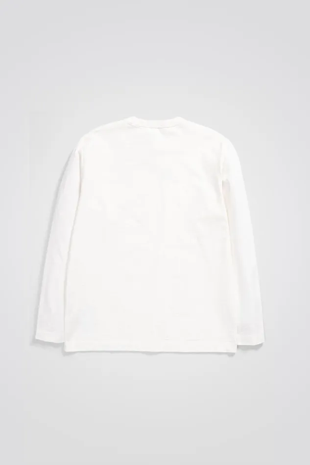 Men Norse Projects TShirts Holger Tab Series Reflective LS White