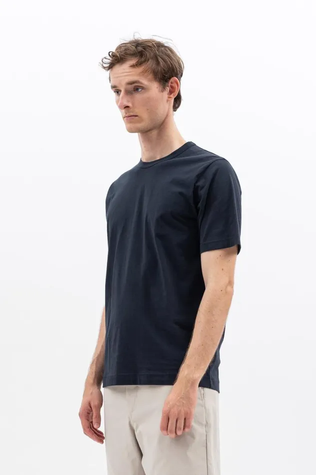 Men Norse Projects TShirts Joakim Tech Standard SS Dark Navy
