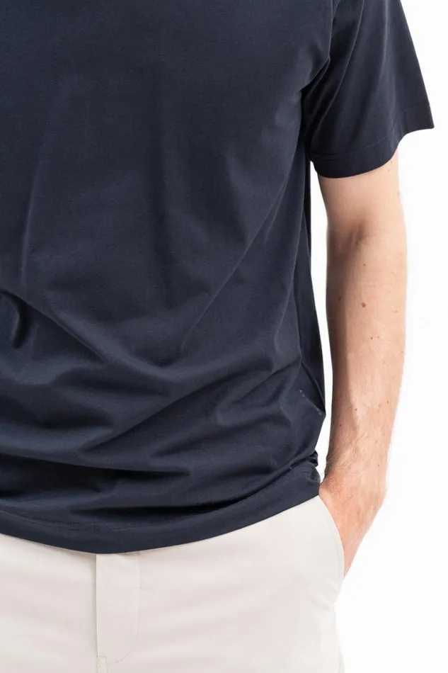 Men Norse Projects TShirts Joakim Tech Standard SS Dark Navy