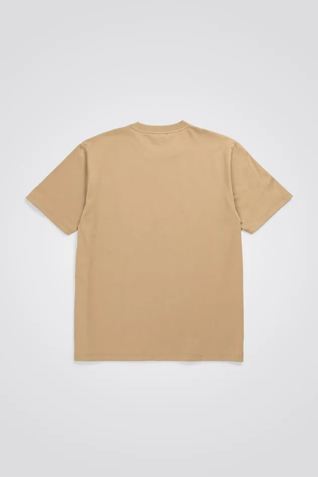 Men Norse Projects TShirts Johannes Blur Print Utility Khaki