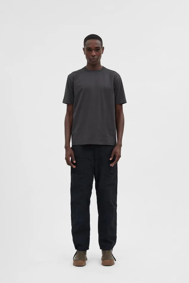 Men Norse Projects TShirts Johannes N Logo Tshirt Battleship Grey