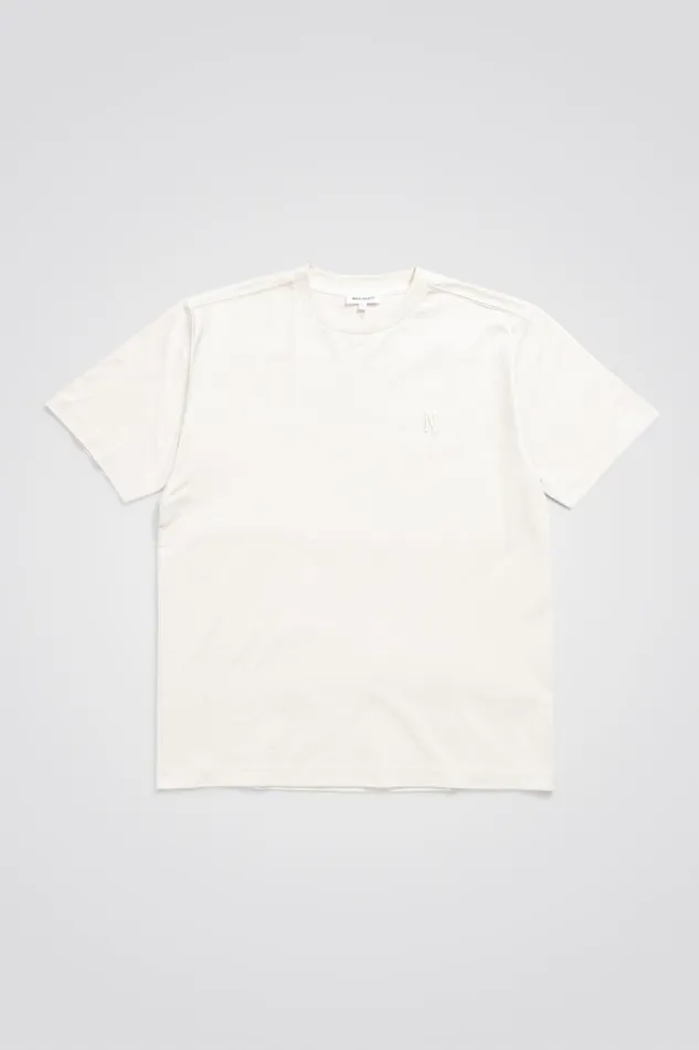 Men Norse Projects TShirts Johannes N Logo Tshirt Lucid White