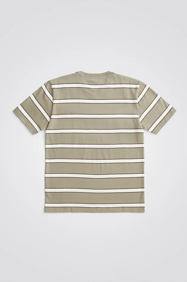 Men Norse Projects TShirts Johannes Organic Multicolour Stripe Tshirt Clay