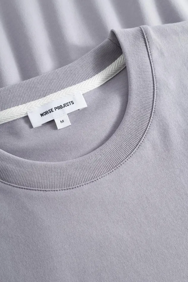 Men Norse Projects TShirts Johannes Organic Pocket Tshirt Crocus Purple