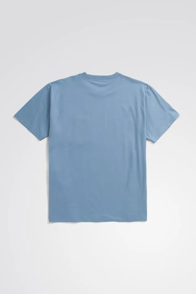 Men Norse Projects TShirts Johannes Organic Pocket Tshirt Fog Blue