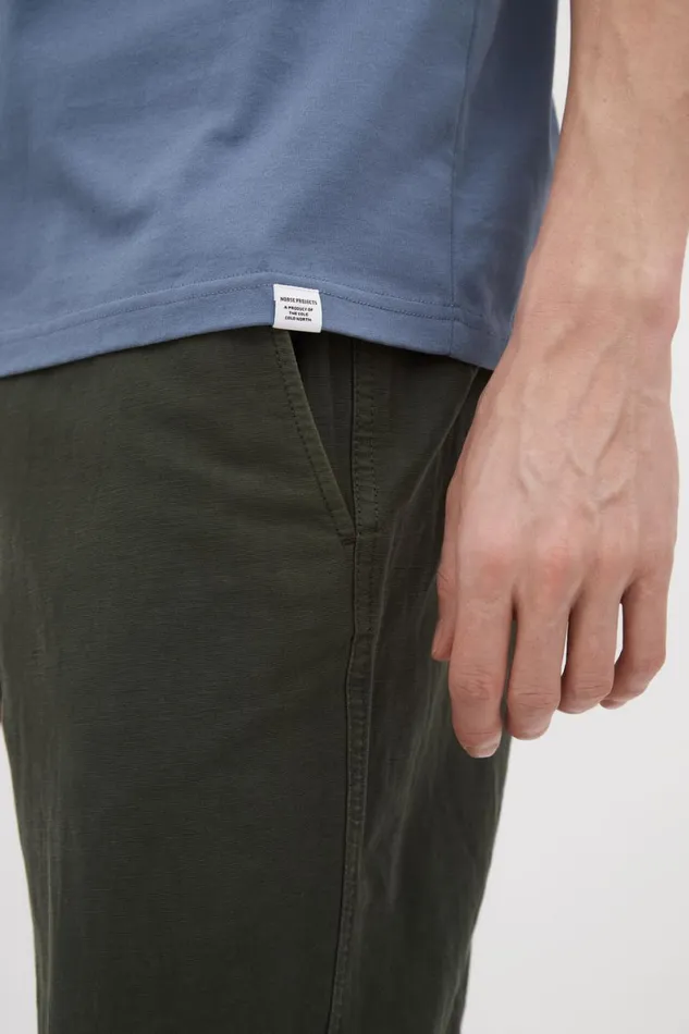 Men Norse Projects TShirts Johannes Organic Pocket Tshirt Fog Blue