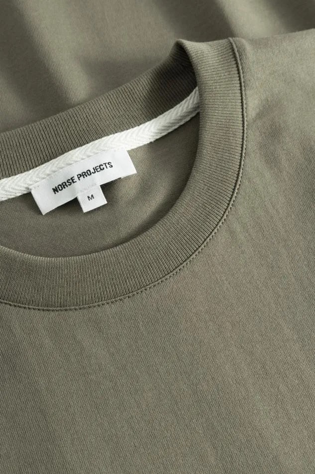 Men Norse Projects TShirts Johannes Organic Pocket Tshirt Sediment Green