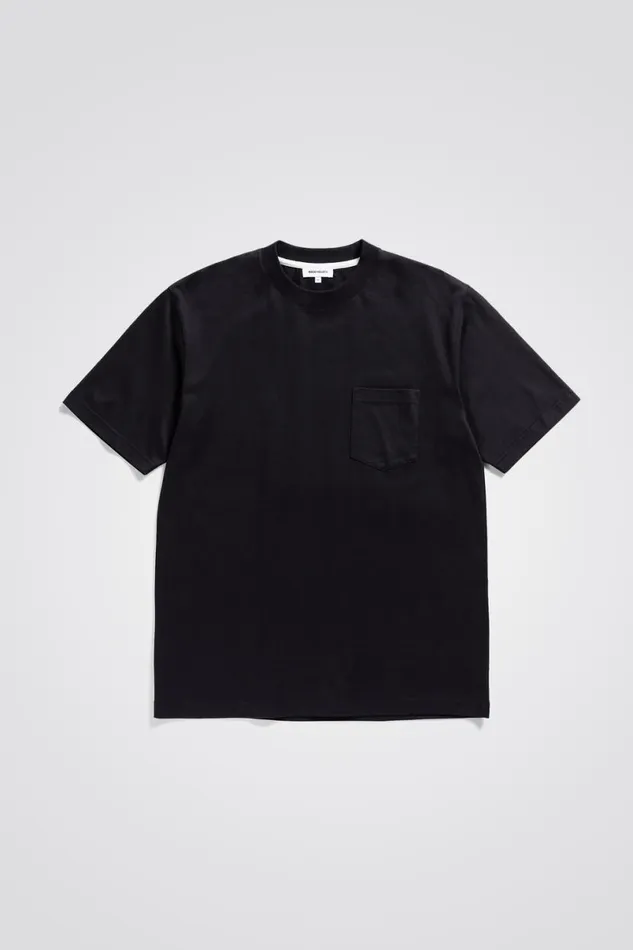 Men Norse Projects TShirts Johannes Standard Pocket SS Black