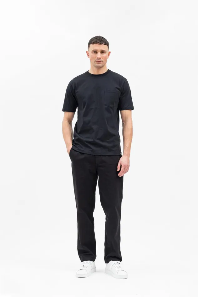 Men Norse Projects TShirts Johannes Standard Pocket SS Black