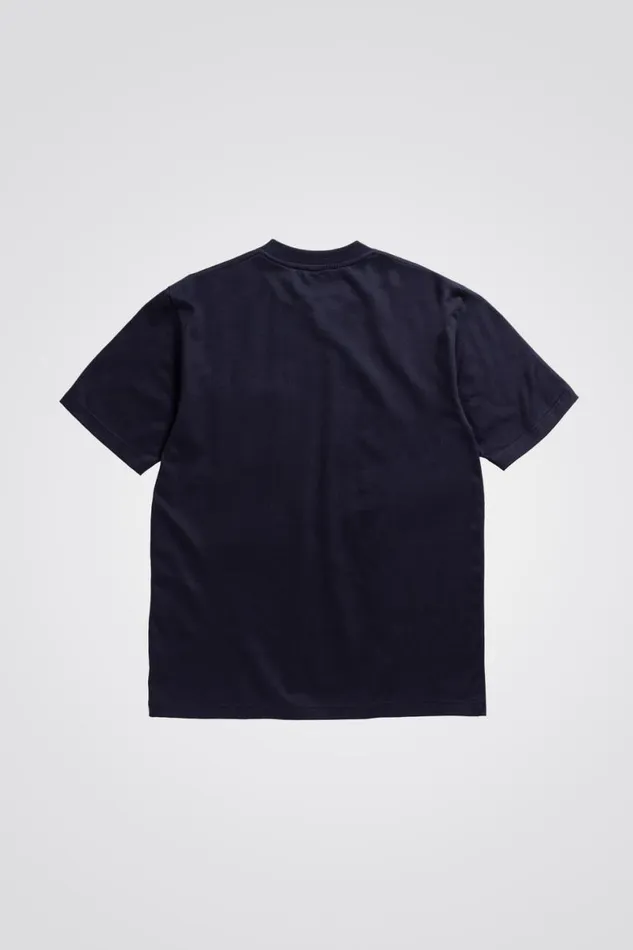 Men Norse Projects TShirts Johannes Standard Pocket SS Dark Navy