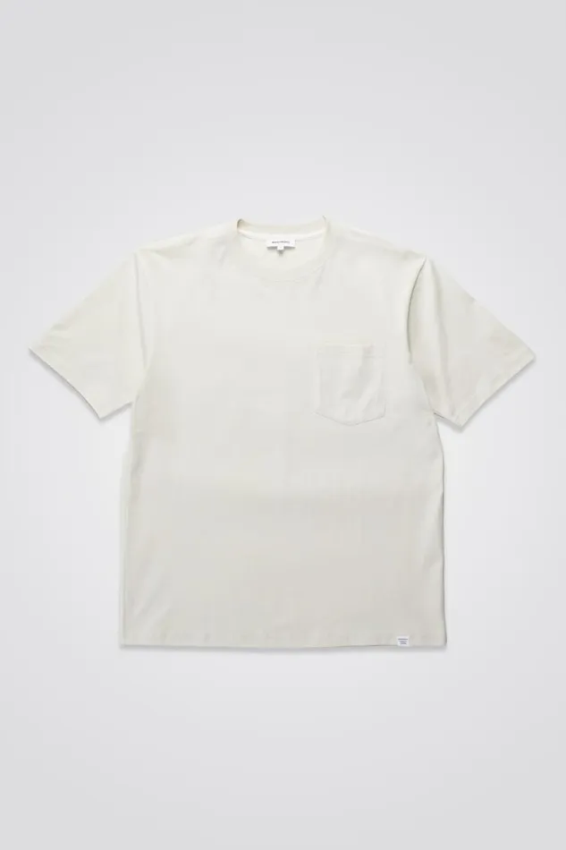 Men Norse Projects TShirts Johannes Standard Pocket SS Lucid White