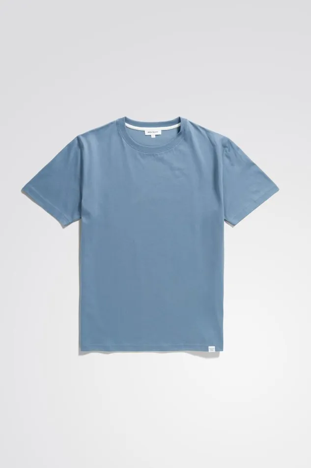 Men Norse Projects TShirts Niels Standard Tshirt Fog Blue