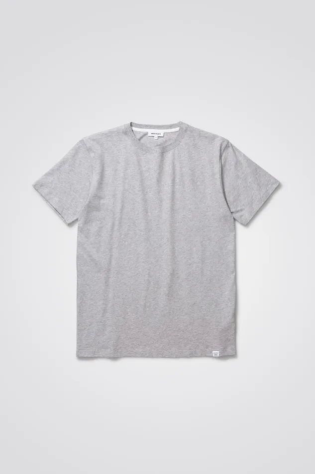 Men Norse Projects TShirts Niels Standard Tshirt Light Grey Melange