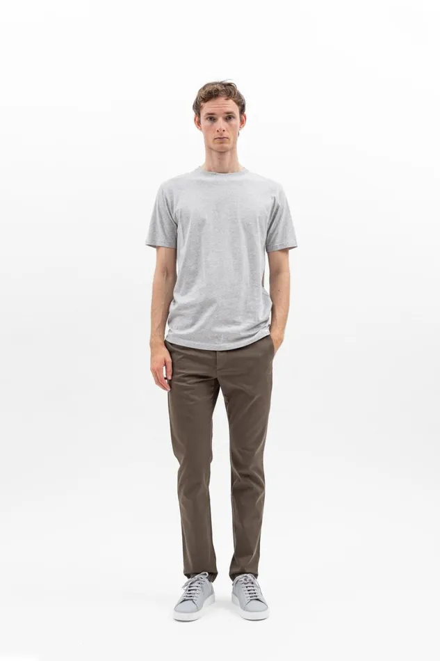 Men Norse Projects TShirts Niels Standard Tshirt Light Grey Melange