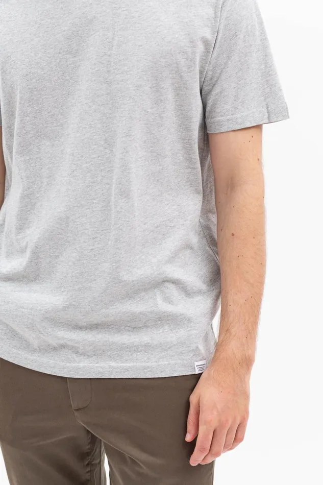 Men Norse Projects TShirts Niels Standard Tshirt Light Grey Melange