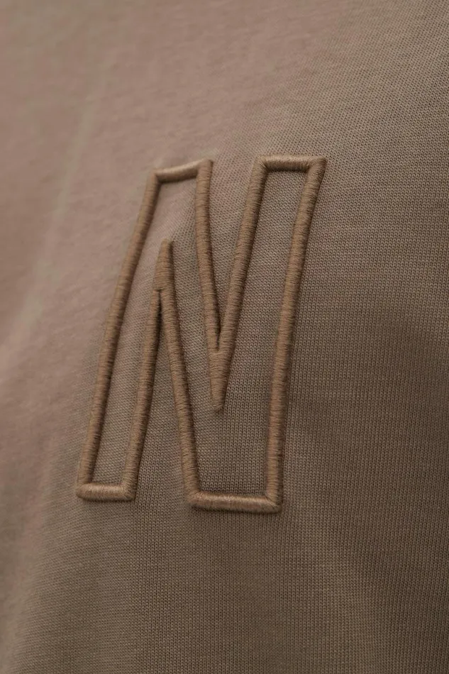 Men Norse Projects TShirts Simon Loose N Logo TShirt Sediment Green