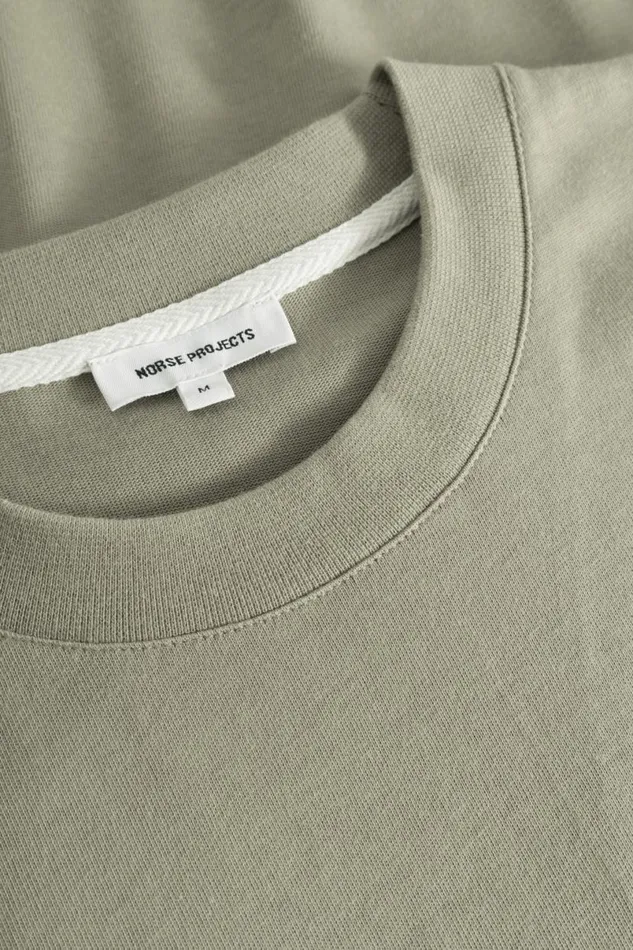 Men Norse Projects TShirts Simon Loose Organic Heavy Jersey Large N TShirt Clay